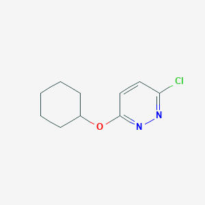 molecular formula C10H13ClN2O B1295687 3-Chloro-6-(cyclohexyloxy)pyridazine CAS No. 17321-26-5