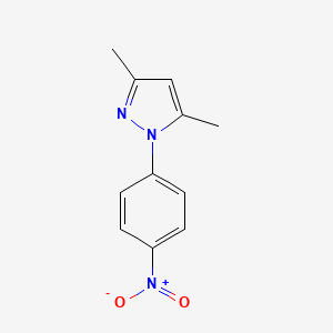 molecular formula C11H11N3O2 B1295688 3,5-Dimethyl-1-(4-nitrophenyl)-1H-pyrazole CAS No. 13788-94-8