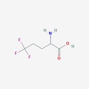 molecular formula C5H8F3NO2 B1295697 5,5,5-trifluoronorvaline CAS No. 2365-80-2