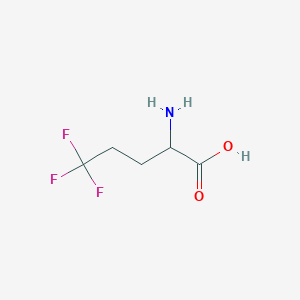 B1295697 2-Amino-5,5,5-trifluoropentanoic acid CAS No. 2365-80-2