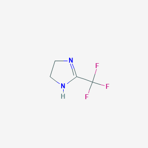 molecular formula C4H5F3N2 B1295714 2-(trifluoromethyl)-4,5-dihydro-1H-imidazole CAS No. 2794-20-9