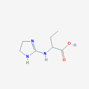 molecular formula C7H13N3O2 B1295715 2-(4,5-Dihydro-1H-imidazol-2-ylamino)-butyric acid 