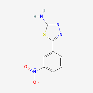 molecular formula C8H6N4O2S B1295716 5-(3-Nitrophenyl)-1,3,4-thiadiazol-2-amine CAS No. 833-47-6