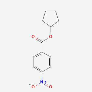 molecular formula C12H13NO4 B1295727 Cyclopentyl 4-nitrobenzoate CAS No. 61081-80-9