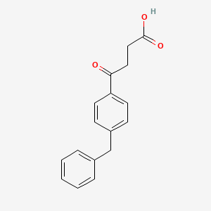 molecular formula C17H16O3 B1295729 4-(4-Benzylphenyl)-4-oxobutanoic acid CAS No. 63471-85-2