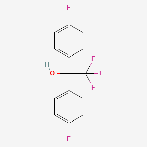 molecular formula C14H9F5O B1295737 Bis(4-fluorophenyl)trifluoromethyl carbinol CAS No. 733-83-5