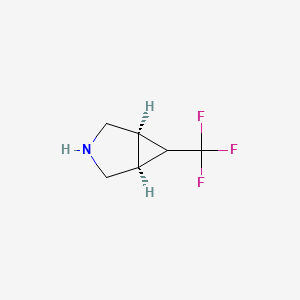 molecular formula C6H8F3N B12957419 (1R,5S,6r)-6-(Trifluoromethyl)-3-azabicyclo[3.1.0]hexane 