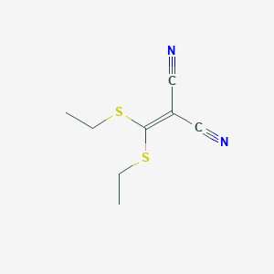 molecular formula C8H10N2S2 B1295745 Propanedinitrile, (bis(ethylthio)methylene)- CAS No. 18771-38-5