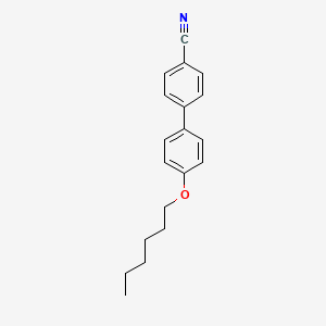 molecular formula C19H21NO B1295749 [1,1'-Biphenyl]-4-carbonitrile, 4'-(hexyloxy)- CAS No. 41424-11-7