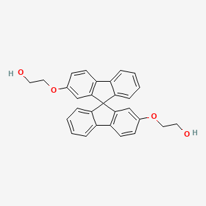 molecular formula C29H24O4 B12957550 2,2'-(9,9'-Spirobi[fluorene]-2,2'-diylbis(oxy))bis(ethan-1-ol) 
