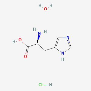 molecular formula C6H12ClN3O3 B1295757 L-Histidine hydrochloride hydrate CAS No. 5934-29-2