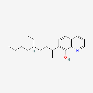 molecular formula C20H29NO B1295759 7-(4-Ethyl-1-methyloctyl)quinolin-8-ol CAS No. 73545-11-6