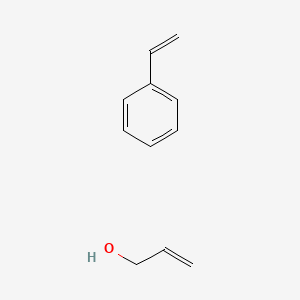 molecular formula C11H14O B1295762 2-Propen-1-ol, polymer with ethenylbenzene CAS No. 25119-62-4