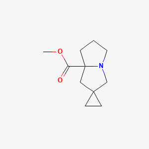 molecular formula C11H17NO2 B12957639 Methyl dihydro-1'H,3'H-spiro[cyclopropane-1,2'-pyrrolizine]-7a'(5'H)-carboxylate 