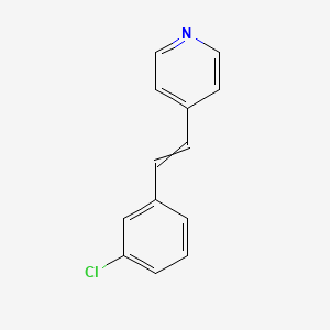 4-[2-(3-Chlorophenyl)ethenyl]pyridine