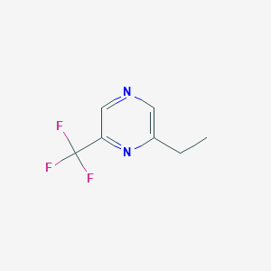 molecular formula C7H7F3N2 B12957747 6-Ethyl-2-trifluoromethylpyrazine CAS No. 1365969-37-4