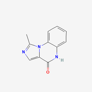 molecular formula C11H9N3O B12957782 1-Methylimidazo[1,5-a]quinoxalin-4(5H)-one 