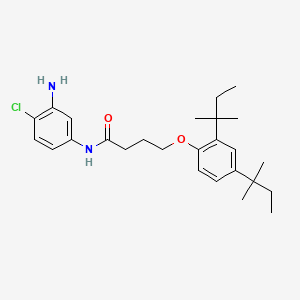 molecular formula C26H37ClN2O2 B1295780 N-(3-Amino-4-chlorophenyl)-4-(2,4-di-tert-pentylphenoxy)butanamide CAS No. 51461-11-1