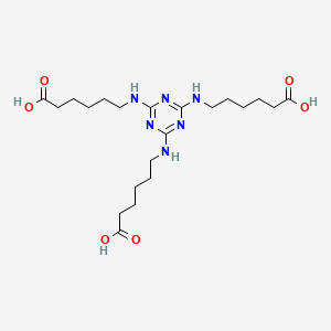 Hexanoic acid, 6,6',6''-(1,3,5-triazine-2,4,6-triyltriimino)tris-