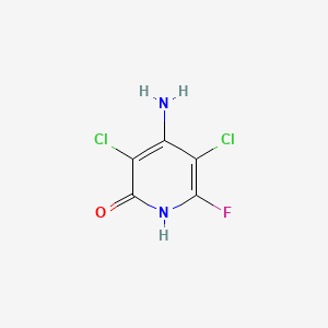 molecular formula C5H3Cl2FN2O B1295785 4-Amino-3,5-dichloro-6-fluoro-2-pyridone CAS No. 94133-62-7