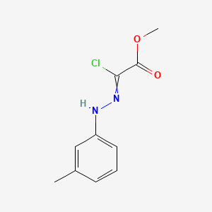 molecular formula C10H11ClN2O2 B1295791 Methyl 2-chloro-2-[(3-methylphenyl)hydrazinylidene]acetate 