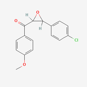 molecular formula C16H13ClO3 B1295794 [3-(4-Chlorophenyl)-2-oxiranyl](4-methoxyphenyl)methanone CAS No. 27547-08-6