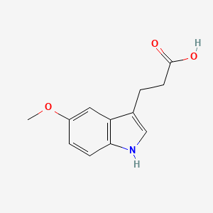 molecular formula C12H13NO3 B1295799 3-(5-methoxy-1H-indol-3-yl)propanoic acid CAS No. 39547-16-5