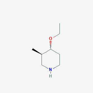 molecular formula C8H17NO B12958085 (3R,4R)-4-Ethoxy-3-methylpiperidine 