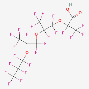 molecular formula C12HF23O5 B1295811 全氟-(2,5,8-三甲基-3,6,9-三氧十二烷酸) CAS No. 65294-16-8