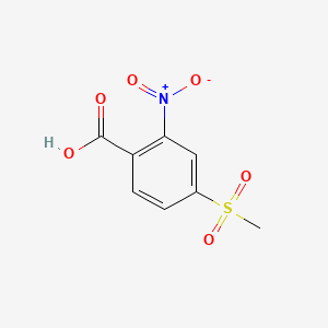 molecular formula C8H7NO6S B1295815 2-Nitro-4-methylsulfonylbenzoic acid CAS No. 110964-79-9