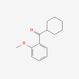 molecular formula C14H18O2 B1295817 CYCLOHEXYL 2-METHOXYPHENYL KETONE CAS No. 107258-87-7