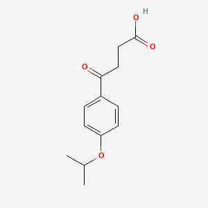molecular formula C13H16O4 B1295818 4-Oxo-4-(4-isopropoxyphenyl)butyric acid CAS No. 91121-67-4