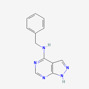 molecular formula C12H11N5 B1295821 n-Benzyl-1h-pyrazolo[3,4-d]pyrimidin-4-amine CAS No. 58360-86-4