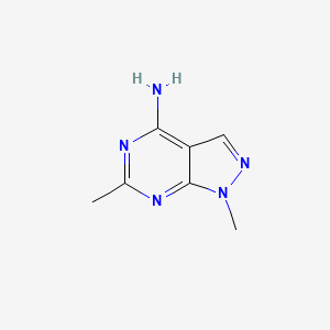 molecular formula C7H9N5 B1295822 1,6-Dimethyl-1H-pyrazolo[3,4-d]pyrimidin-4-amine CAS No. 6291-32-3