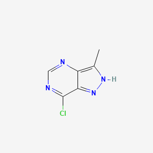 molecular formula C6H5ClN4 B1295823 7-Chloro-3-methyl-1h-pyrazolo[4,3-d]pyrimidine CAS No. 5399-95-1