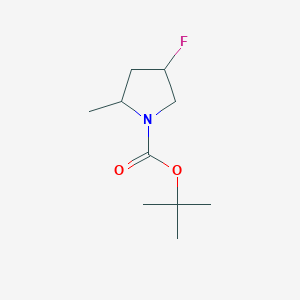 molecular formula C10H18FNO2 B12958258 Tert-butyl 4-fluoro-2-methylpyrrolidine-1-carboxylate 