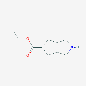 molecular formula C10H17NO2 B12958268 Ethyl octahydrocyclopenta[c]pyrrole-5-carboxylate 