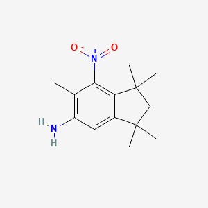 molecular formula C14H20N2O2 B1295836 1,1,3,3,6-Pentamethyl-7-nitro-5-indanamine CAS No. 255393-53-4