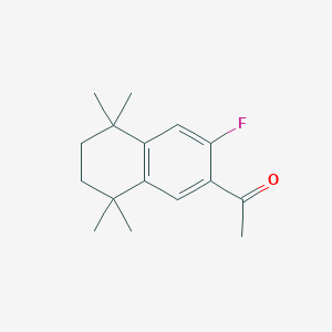 1-(3-Fluoro-5,5,8,8-tetramethyl-5,6,7,8-tetrahydronaphthalen-2-yl)ethanone