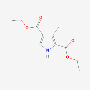 molecular formula C11H15NO4 B1295841 Diethyl 3-methyl-1h-pyrrole-2,4-dicarboxylate CAS No. 5448-16-8