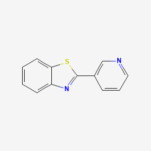molecular formula C12H8N2S B1295857 2-(3-Pyridyl)benzothiazole CAS No. 2612-72-8