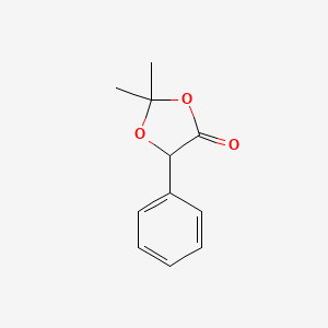 molecular formula C11H12O3 B1295859 2,2-Dimethyl-5-phenyl-1,3-dioxolan-4-one CAS No. 6337-34-4