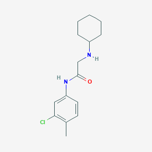 molecular formula C15H21ClN2O B1295864 N-(3-chloro-4-methylphenyl)-2-(cyclohexylamino)acetamide CAS No. 332908-84-6