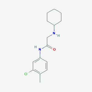 molecular formula C15H21ClN2O B1295864 N-(3-Chloro-4-methyl-phenyl)-2-cyclohexylamino-acetamide CAS No. 332908-84-6