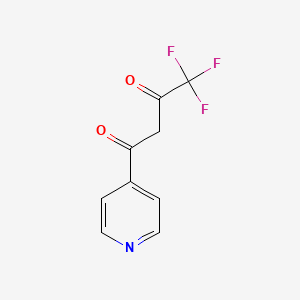molecular formula C9H6F3NO2 B1295873 4,4,4-Trifluoro-1-(pyridin-4-yl)butane-1,3-dione CAS No. 399-06-4