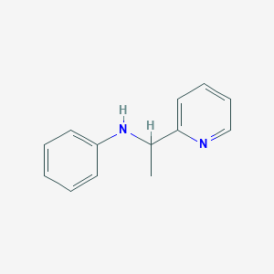 molecular formula C13H14N2 B1295874 N-[1-(pyridin-2-yl)ethyl]aniline CAS No. 6312-11-4