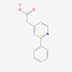molecular formula C13H11NO2 B1295876 2-(2-Phenylpyridin-4-yl)acetic acid CAS No. 28926-93-4