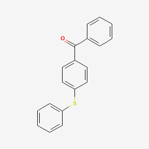 molecular formula C19H14OS B1295878 Phenyl-(4-phenylsulfanylphenyl)methanone CAS No. 6317-78-8