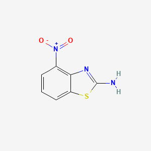 molecular formula C7H5N3O2S B1295879 4-Nitrobenzo[d]thiazol-2-amine CAS No. 6973-51-9