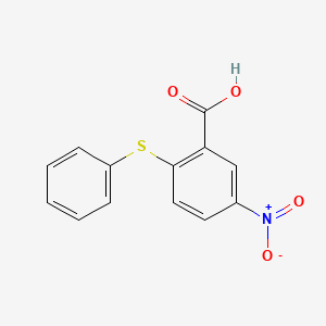 molecular formula C13H9NO4S B1295881 5-Nitro-2-(phenylthio)benzoic acid CAS No. 6345-67-1